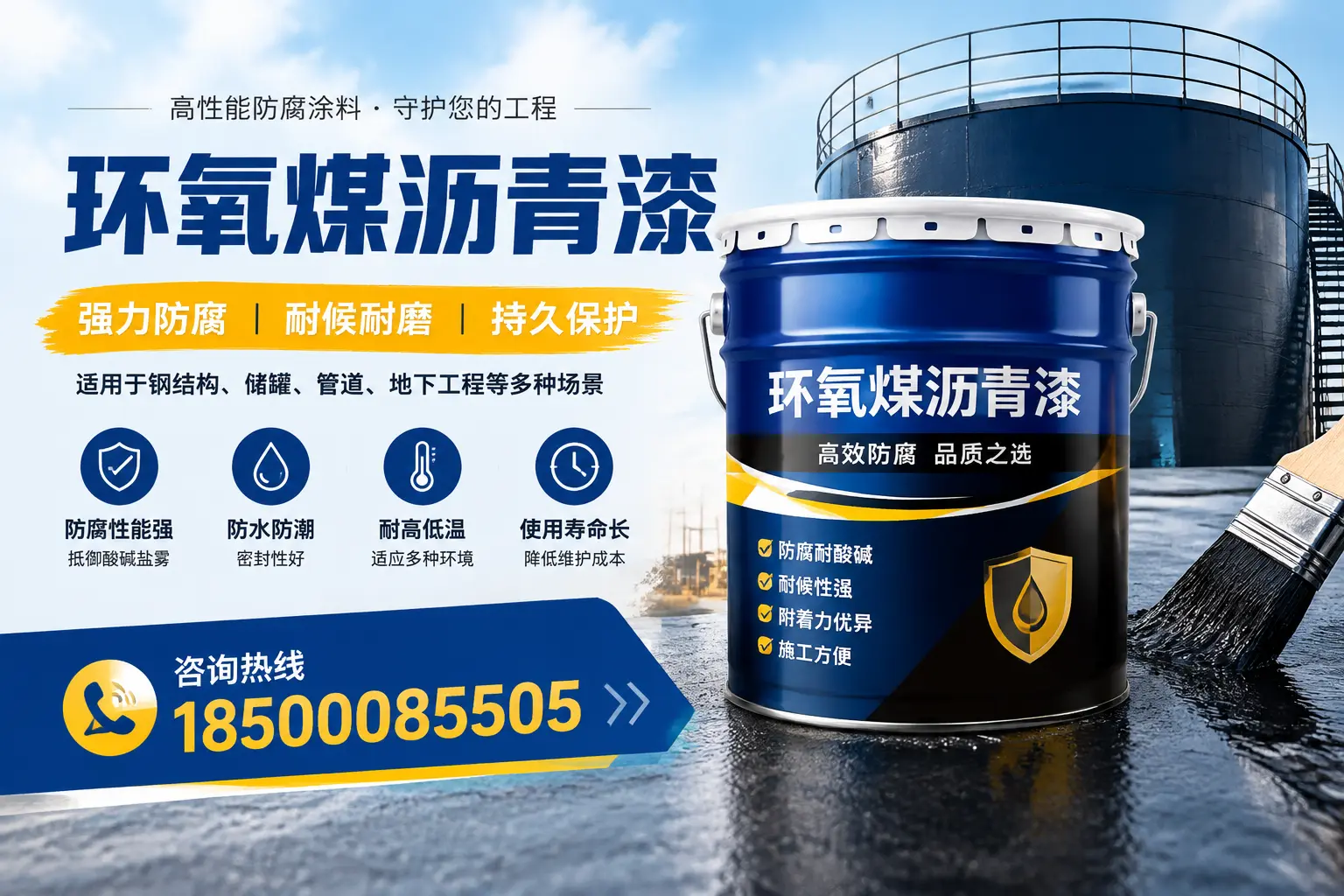 环氧煤沥青漆在工业中的应用,延安企业的选择